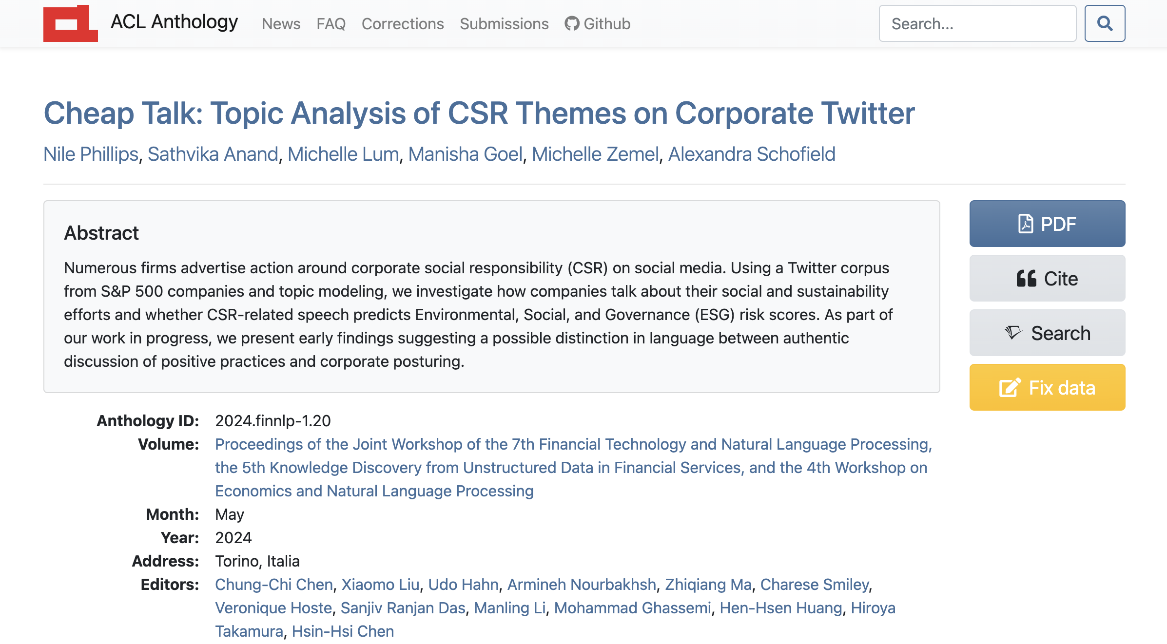 Cheap Talk FinNLP-KDF-ECONLP 2024 Paper